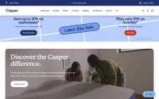 Главная страница магазина Casper