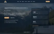 Первый экран сайта D&D Trucking